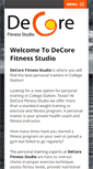 Mobile Screenshot of decorefitness.com